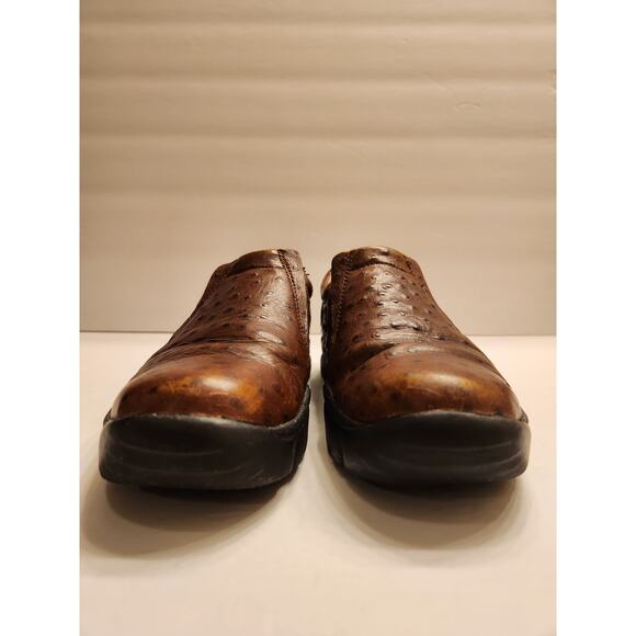 ROPER Performance Slip On Comfort Shoe Womens 7.5 Brown Leather Rugged Western - Picture 5 of 11